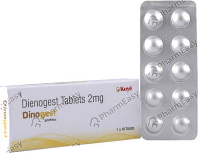 Dinogest 2mg Strip Of 10 Tablets