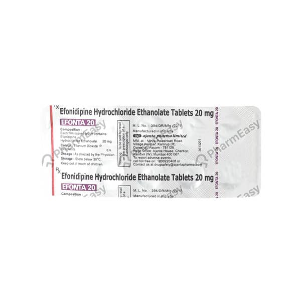 Efonta 20mg Strip Of 10 Tablets