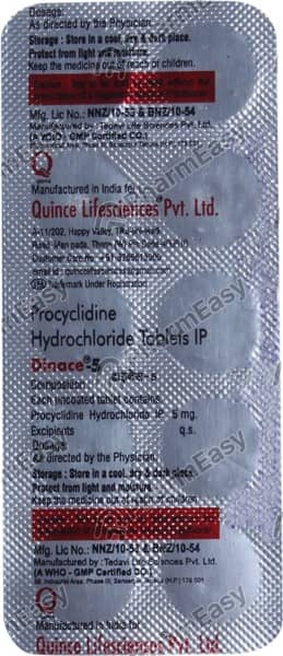 Dinace 5Mg Strip Of 10 Tablets