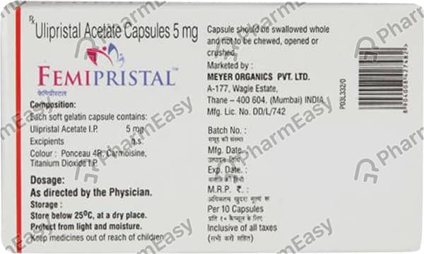 Femipristal 5mg Strip Of 10 Capsules