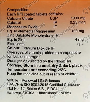 Calzer Strip Of 10 Tablets