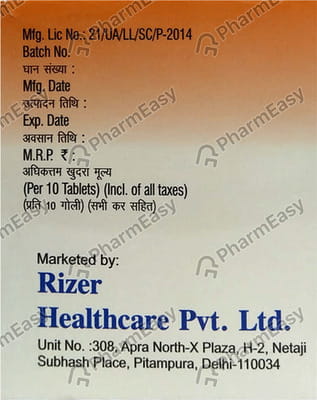 Calzer Strip Of 10 Tablets