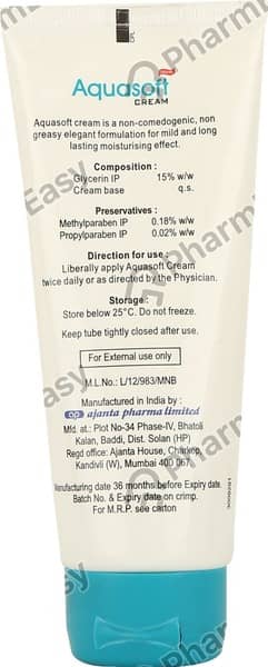 New Aquasoft Tube Of 100Gm Cream