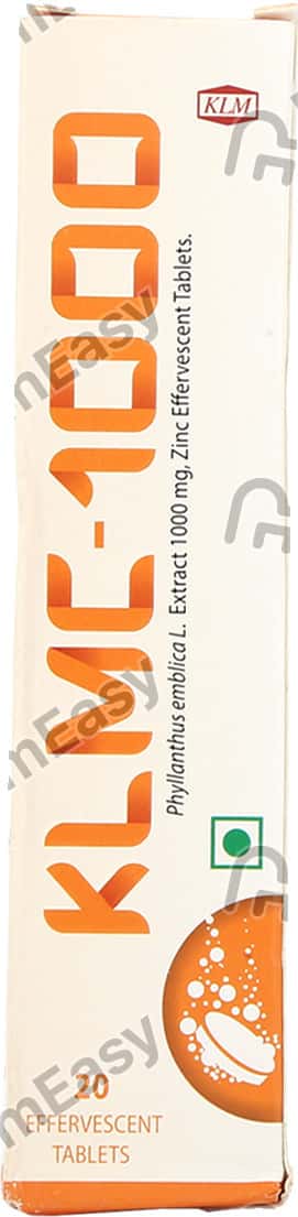 Klmc 1000mg Bottle Of 20 Effervescent Tablets