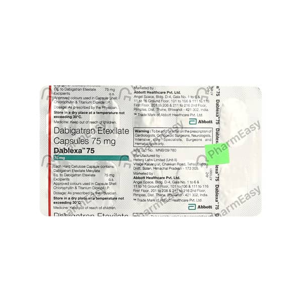 Dablexa 75Mg Strip Of 10 Capsules