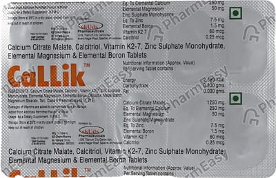 Callik Strip Of 10 Tablets