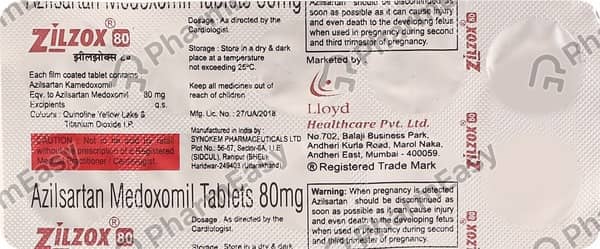 Zilzox 80mg Strip Of 10 Tablets