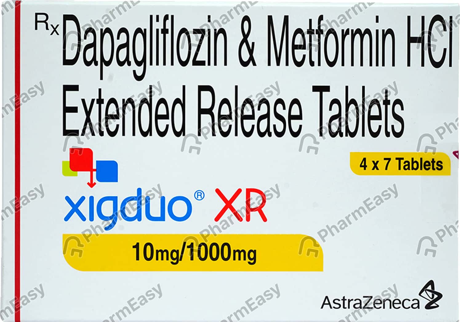 Xigduo Xr 10mg/1000mg Strip Of 7 Tablets Uses, Side Effects, Price