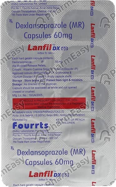 Lanfil Dx 60Mg Strip Of 10 Capsules