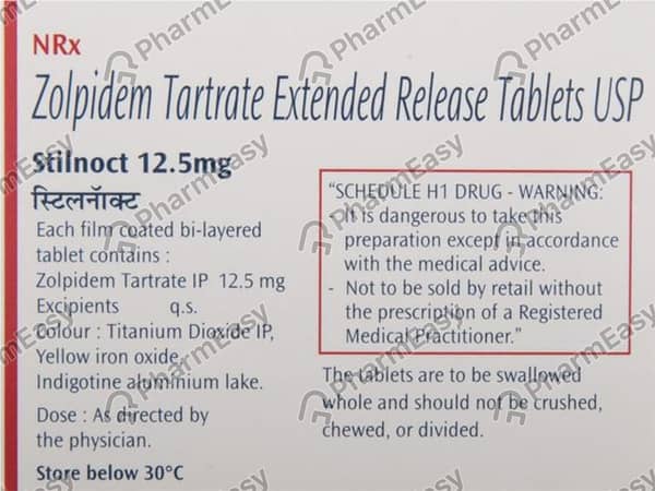 Stilnoct 12.5mg Strip Of 15 Tablets