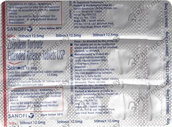 Stilnoct 12.5mg Strip Of 15 Tablets
