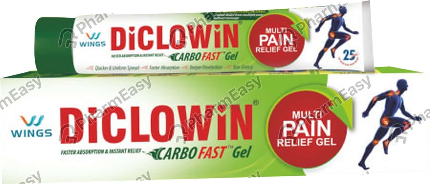 Diclowin Carbofast Tube Of 30gm Gel Uses, Side Effects, Price & Dosage