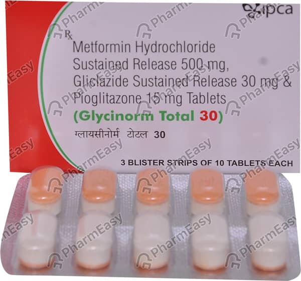 Glycinorm Total 30/15/500 Mg Strip Of 10 Tablets