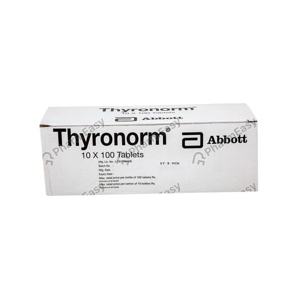 Thyronorm 37.5mcg Bottle Of 100 Tablets