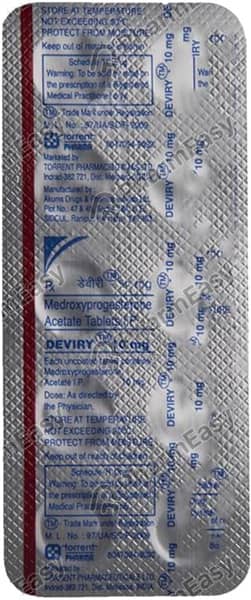 Deviry 10Mg Strip Of 30 Tablets