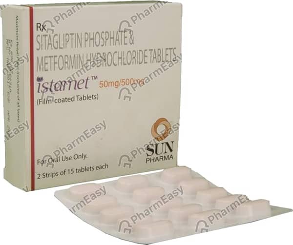 Istamet 50/500 Mg Strip Of 30 Tablets