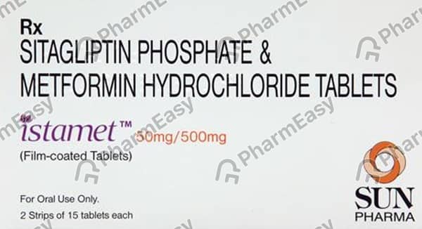 Istamet 50/500 Mg Strip Of 30 Tablets