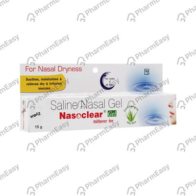 Nasoclear Aloe Vera Tube Of 15gm Saline Nasal Gel