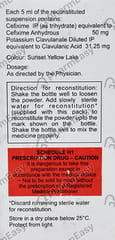 CEFOLAC CV 50/31.25 MG BOTTLE OF 30ML SUSPENSION