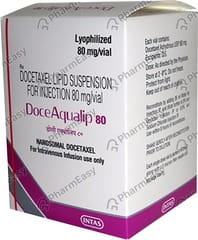 DOCEAQUALIP 80MG DRY VIAL OF 1 POWDER FOR INJECTION