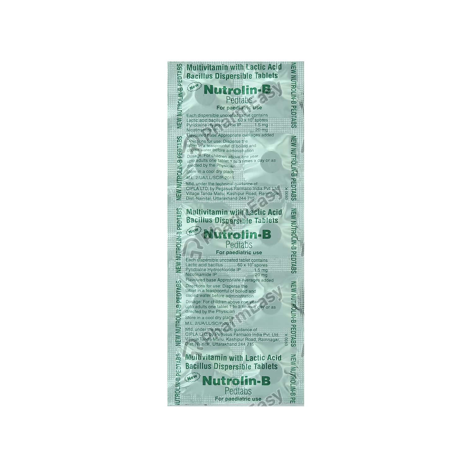 New NutrolinB Ped Tablet 10 Uses, Side Effects, Dosage, Composition