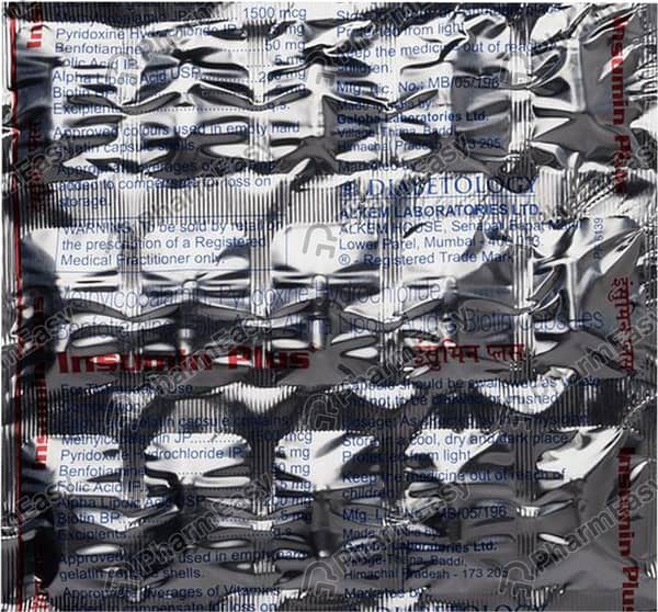 Insumin Plus Strip Of 10 Capsules