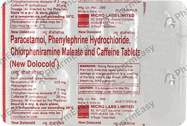 New Dolocold Strip Of 10 Tablets