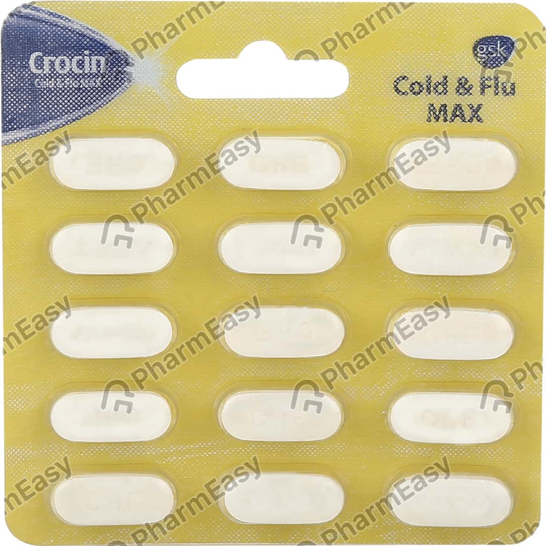 Crocin Cold N Flu Max Strip Of 15 Tablets