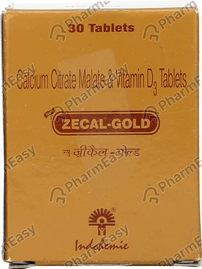 New Zecal Gold 250mg/1000iu Bottle Of 30 Tablets