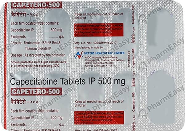 Capetero 500mg Strip Of 10 Tablets