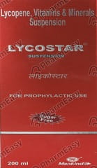 LYCOSTAR SUGAR FREE BOTTLE OF 200ML SUSPENSION