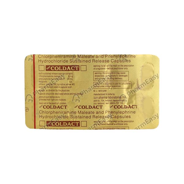 New Coldact Strip Of 10 Capsules
