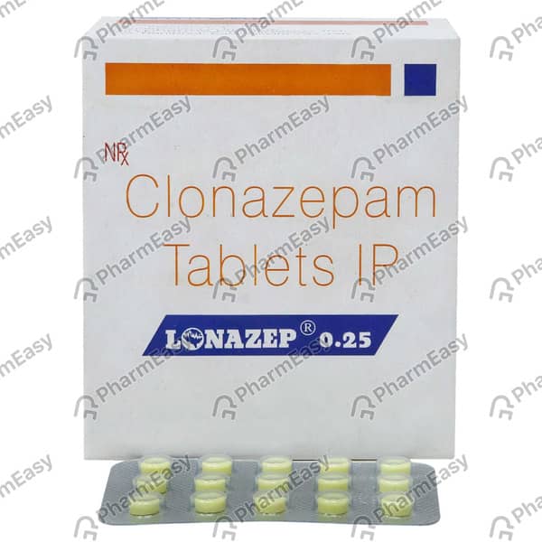Lonazep 0.25 Mg Strip Of 15 Tablets
