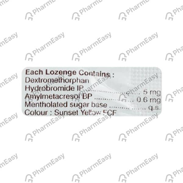Tusq D Cough 5mg Strip Of 6 Lozenges