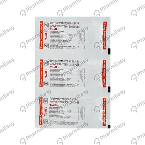 Tusq D Cough 5mg Strip Of 6 Lozenges