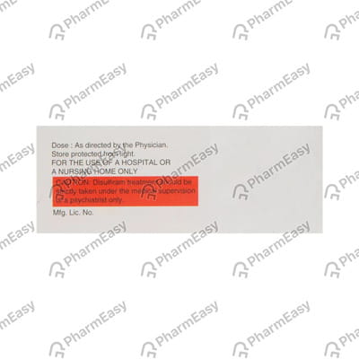 Disulfiram 250mg Strip Of 10 Tablets (Intas)