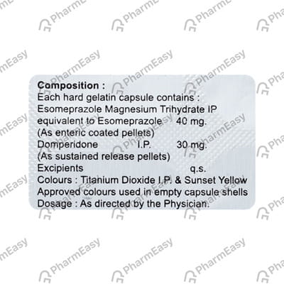 Esium D 30/40mg Strip Of 10 Capsules