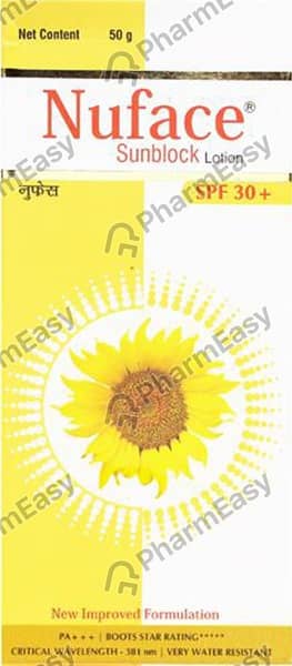 Nuface Sunblock Spf 30 Plus Lotion 50Gm