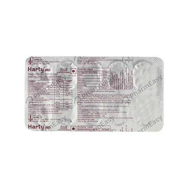 Harty Plus Strip Of 10 Capsules
