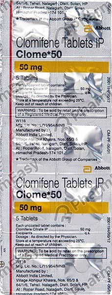 Clome 50mg Strip Of 10 Tablets