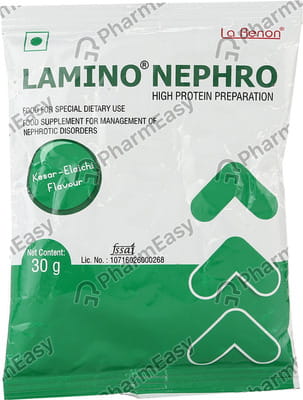 Lamino Nephro Kesar Elaichi Flavour Sachet Of 30gm Oral Powder