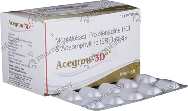 Acegrow 3d Strip Of 10 Tablets
