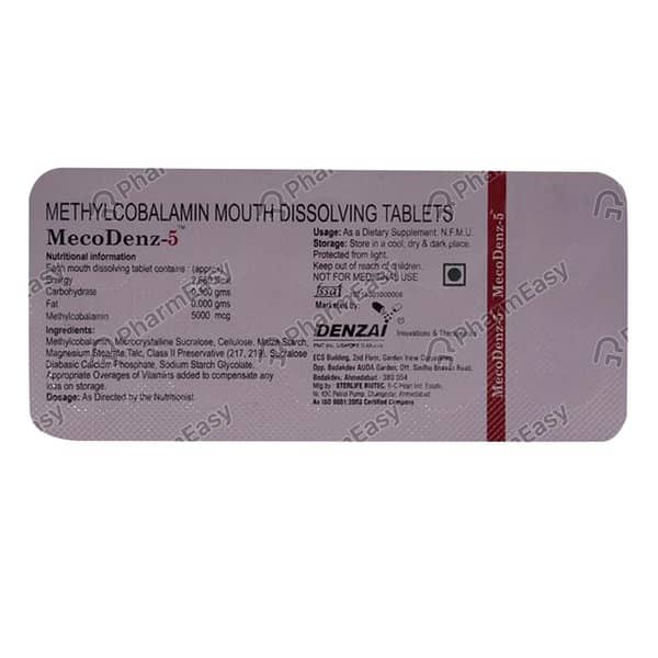Mecodenz 5 Strip Of 10 Tablets