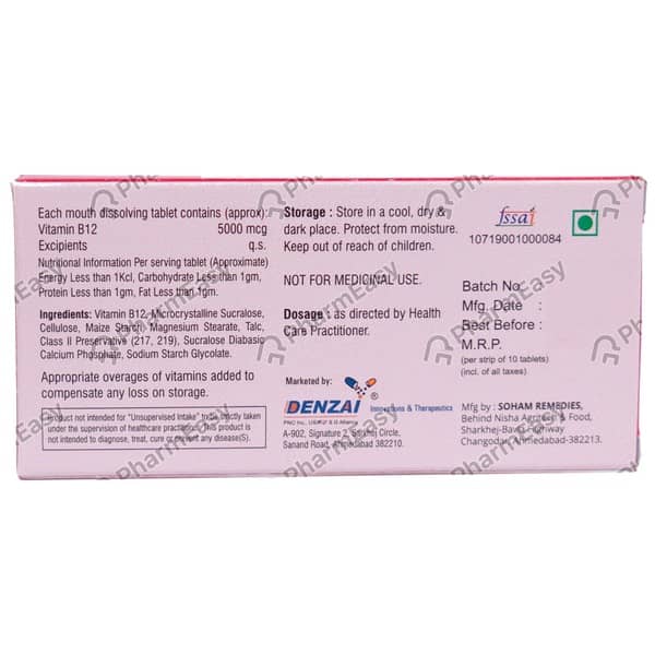 Mecodenz 5 Strip Of 10 Tablets