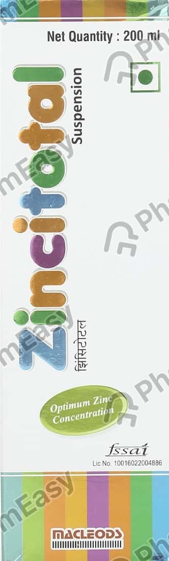 Zincitotal Bottle Of 200ml Suspension