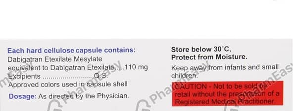 Dabipla 110mg Strip Of 10 Capsules