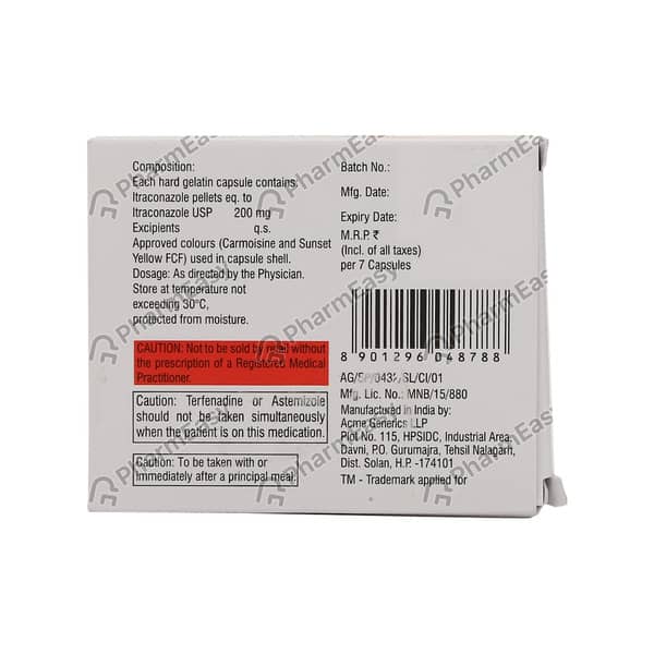 Alcros 200mg Capsule 7'S