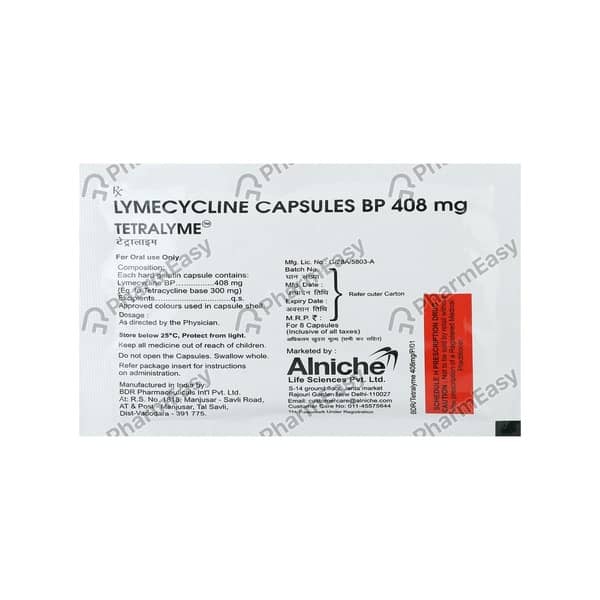 Tetralyme Strip Of 8 Capsules