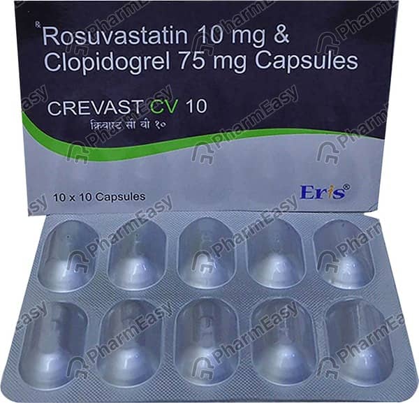 Crevast Cv 10mg Strip Of 10 Capsules