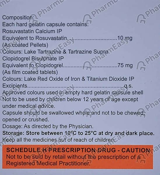 Crevast Cv 10mg Strip Of 10 Capsules